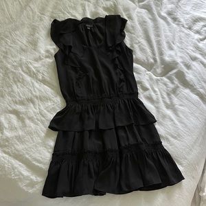 Banana Republic Black Ruffle Dress